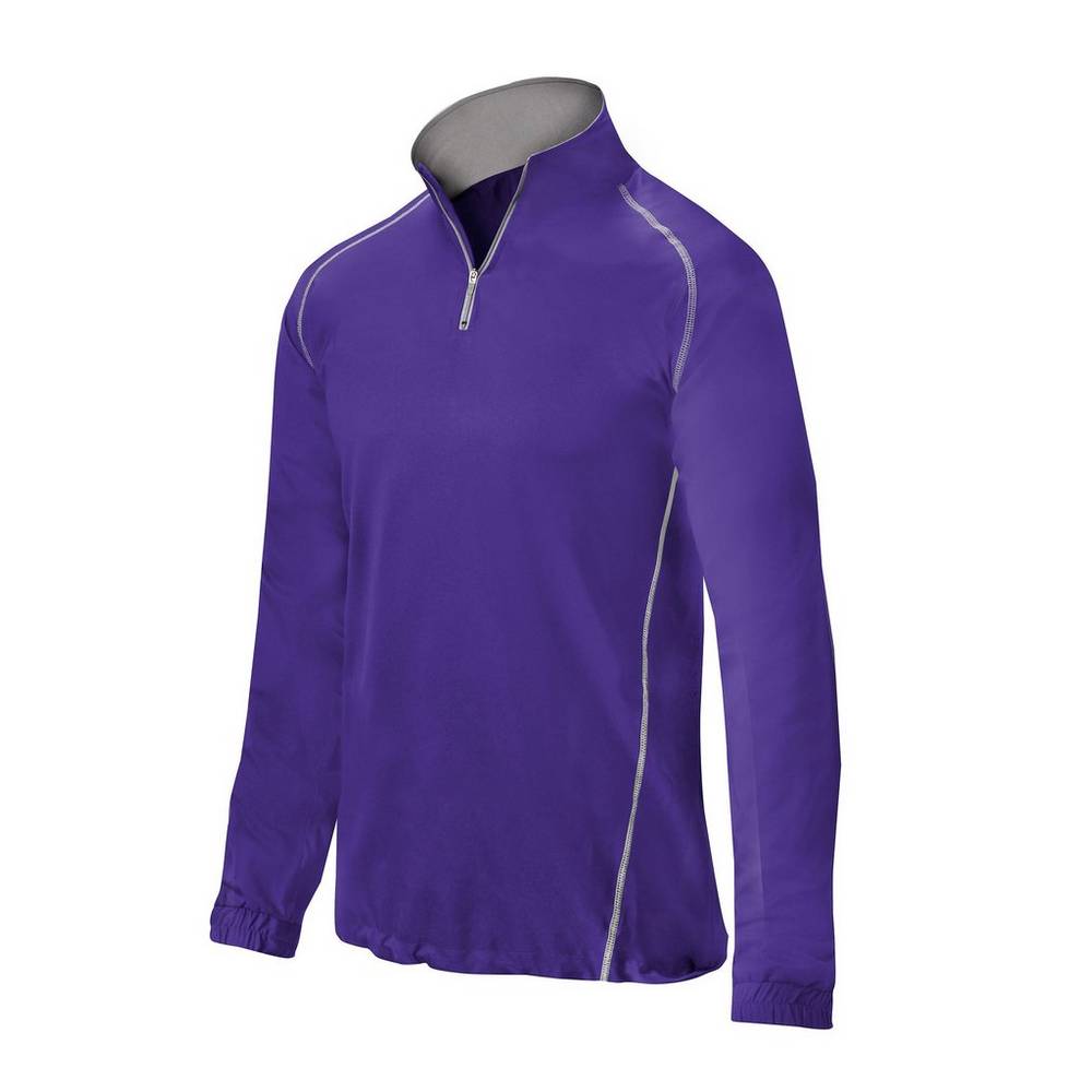 Casaco Mizuno Comp 1/4 Zip Batting - Homem - Roxo - XDIBE5817